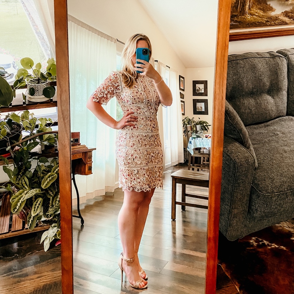 Cream lace Vici dress
